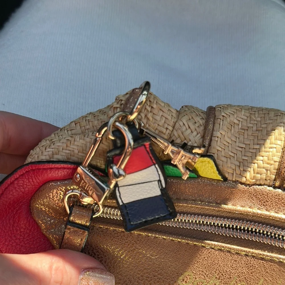 Betsey Johnson Multicolor Croissant 🥐 Wristlet - Picture 4 of 5